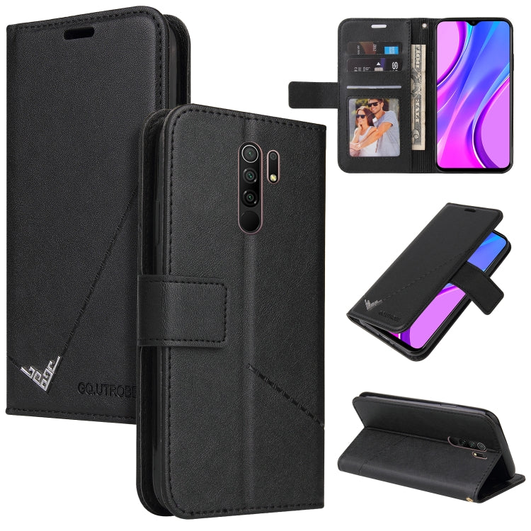 GQUTROBE Right Angle Leather Phone Case, For Xiaomi Redmi 9A, For Xiaomi Redmi 9C, For Xiaomi Redmi 9, For Xiaomi Redmi K20