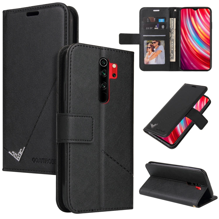 GQUTROBE Right Angle Leather Phone Case, For Xiaomi Redmi Note 8T, For Xiaomi Redmi Note 8 Pro, For Xiaomi Redmi Note 8, For Xiaomi Redmi 8A
