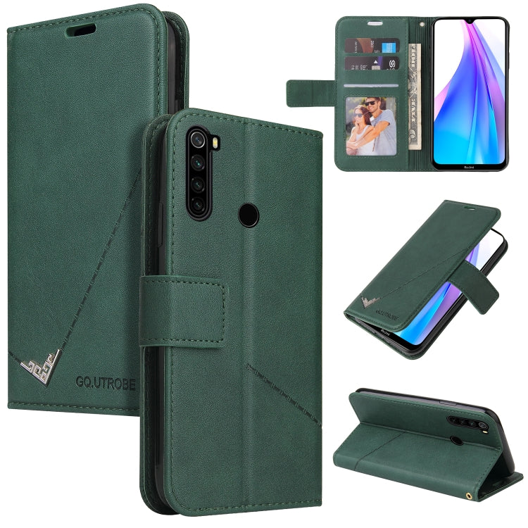 GQUTROBE Right Angle Leather Phone Case, For Xiaomi Redmi Note 8T, For Xiaomi Redmi Note 8 Pro, For Xiaomi Redmi Note 8, For Xiaomi Redmi 8A