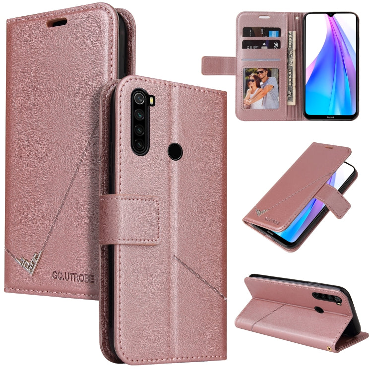 GQUTROBE Right Angle Leather Phone Case, For Xiaomi Redmi Note 8T, For Xiaomi Redmi Note 8 Pro, For Xiaomi Redmi Note 8, For Xiaomi Redmi 8A
