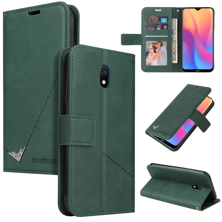 GQUTROBE Right Angle Leather Phone Case, For Xiaomi Redmi Note 8T, For Xiaomi Redmi Note 8 Pro, For Xiaomi Redmi Note 8, For Xiaomi Redmi 8A