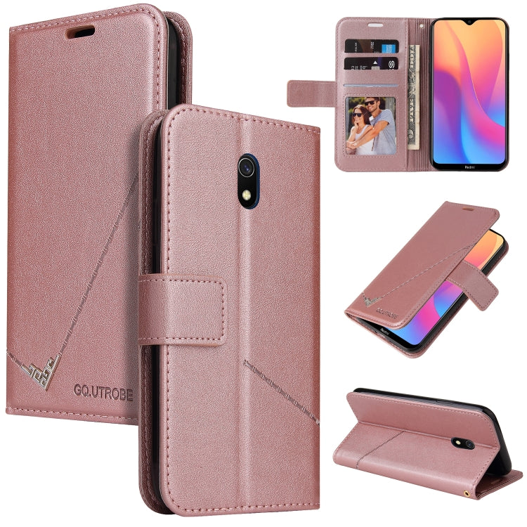 GQUTROBE Right Angle Leather Phone Case, For Xiaomi Redmi Note 8T, For Xiaomi Redmi Note 8 Pro, For Xiaomi Redmi Note 8, For Xiaomi Redmi 8A