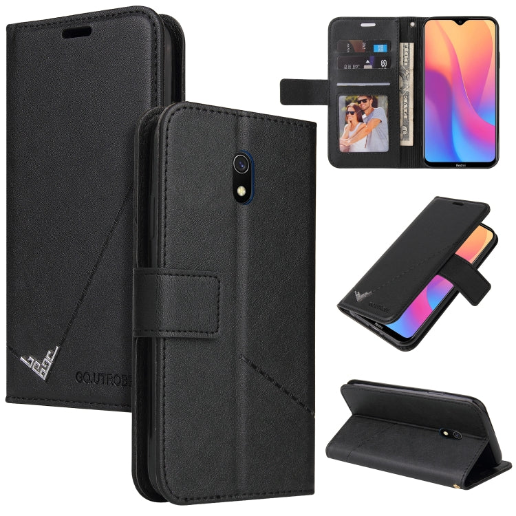 GQUTROBE Right Angle Leather Phone Case, For Xiaomi Redmi Note 8T, For Xiaomi Redmi Note 8 Pro, For Xiaomi Redmi Note 8, For Xiaomi Redmi 8A