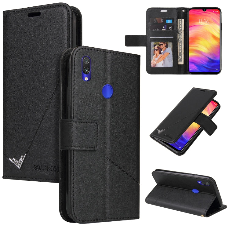 GQUTROBE Right Angle Leather Phone Case, For Xiaomi Redmi 8, For Xiaomi Redmi Note 7, For Xiaomi Redmi 7A