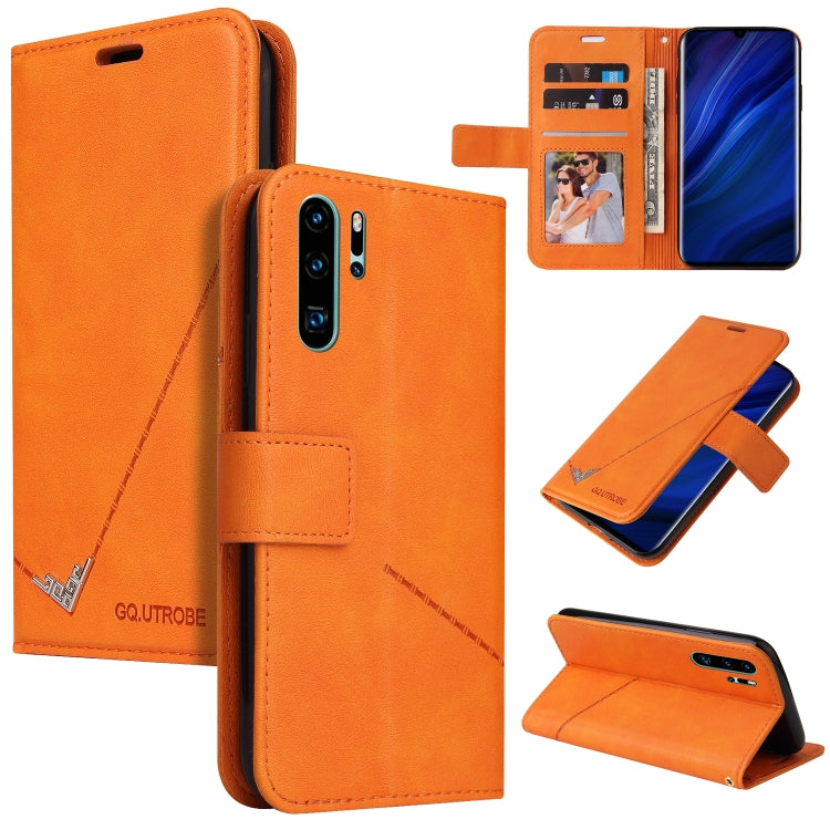 GQUTROBE Right Angle Leather Phone Case, For Huawei P30 Pro, For Huawei P20 Lite, For Huawei P20 Pro, For Huawei Y7p