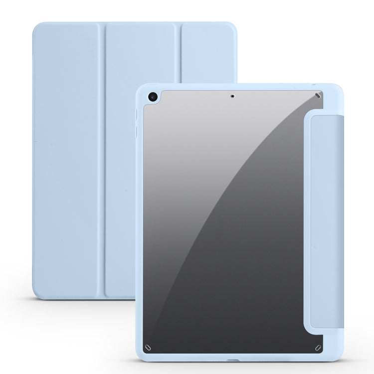 Acrylic 3-folding Smart Leather Tablet Case, For iPad 9.7 2018/2017, For iPad 10.2 2021/2020/2019, For iPad  Air 2022/2020/Pro 11 2021/2020/2018