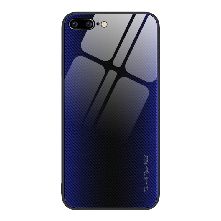 Texture Gradient Glass TPU Phone Case, For iPhone 8 Plus / 7 Plus