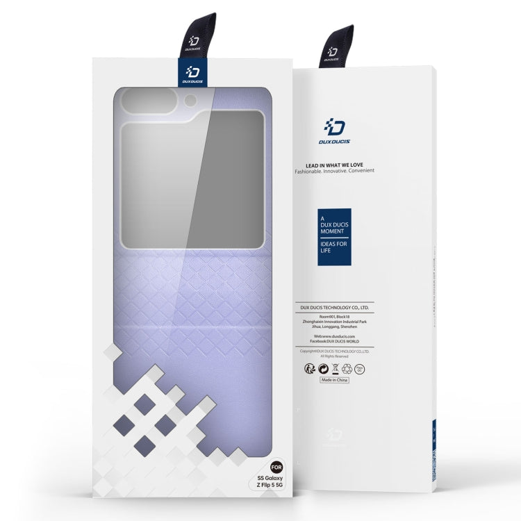 DUX DUCIS Bril Series PU + TPU Phone Case, For Samsung Galaxy Z Flip5 5G