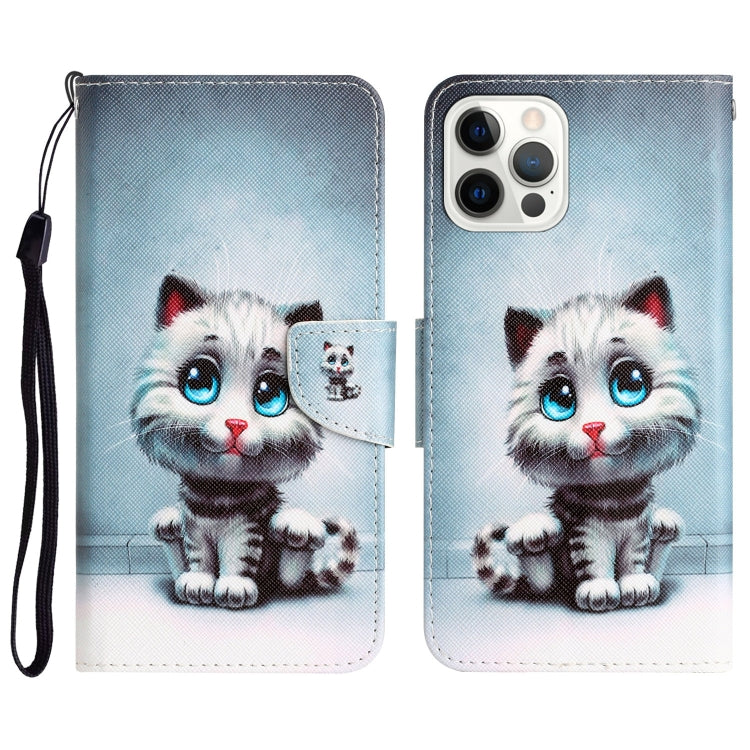Colored Drawing Leather Phone Case, For iPhone 14 Pro Max