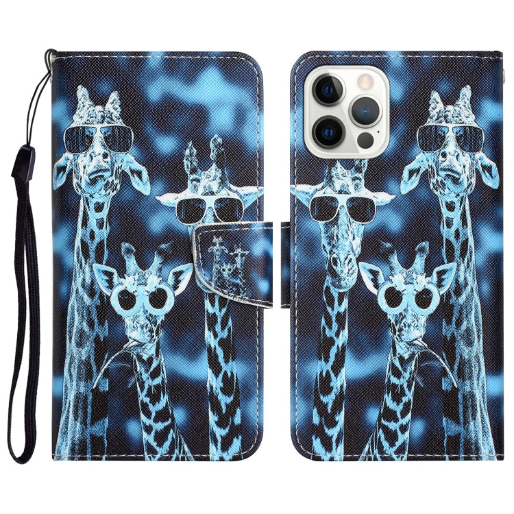 Colored Drawing Leather Phone Case, For iPhone 13 Pro