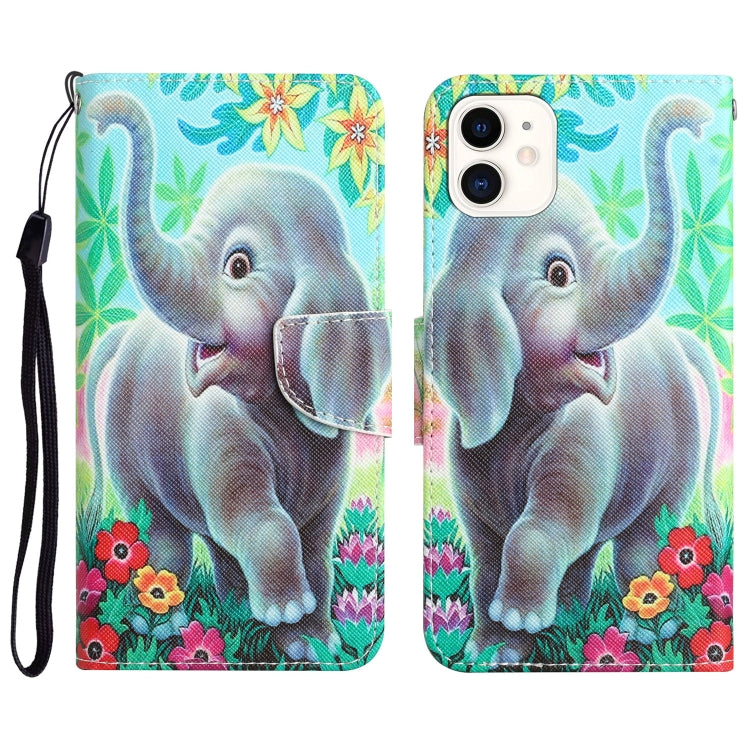 Colored Drawing Leather Phone Case, For iPhone 11