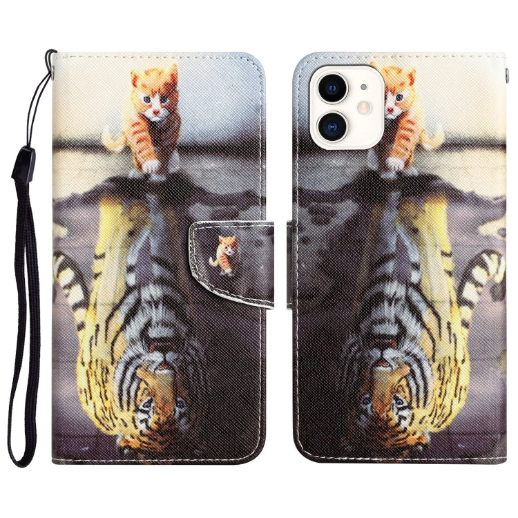 Colored Drawing Leather Phone Case, For iPhone 11 Pro