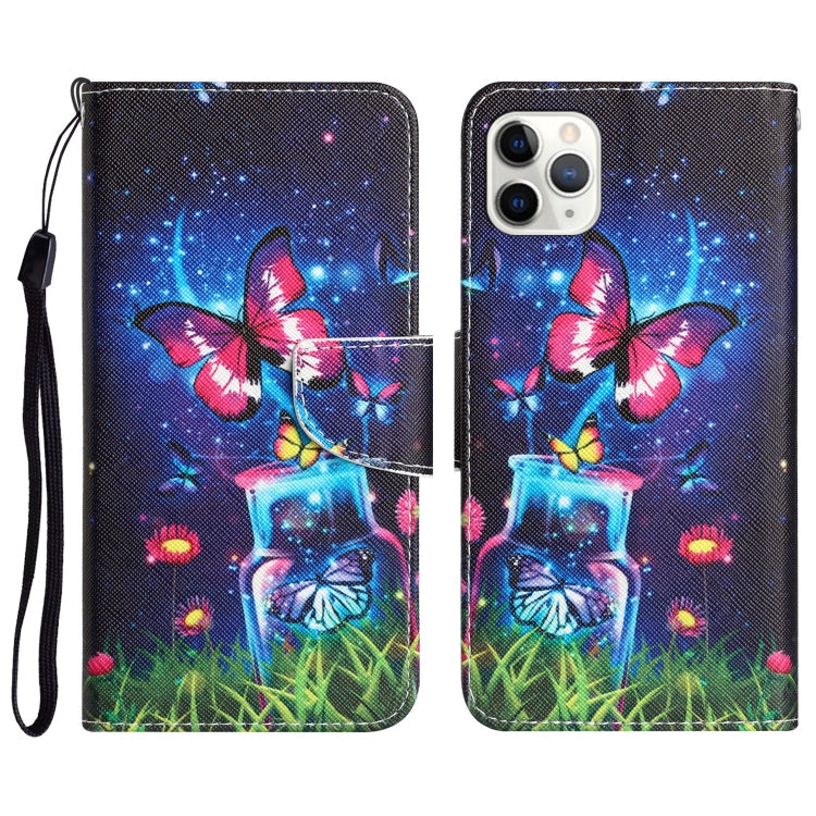 Colored Drawing Leather Phone Case, For iPhone 11 Pro Max