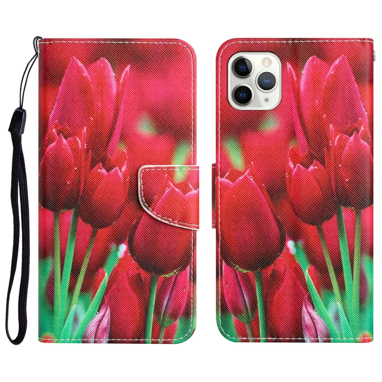 Colored Drawing Leather Phone Case, For iPhone 11 Pro Max