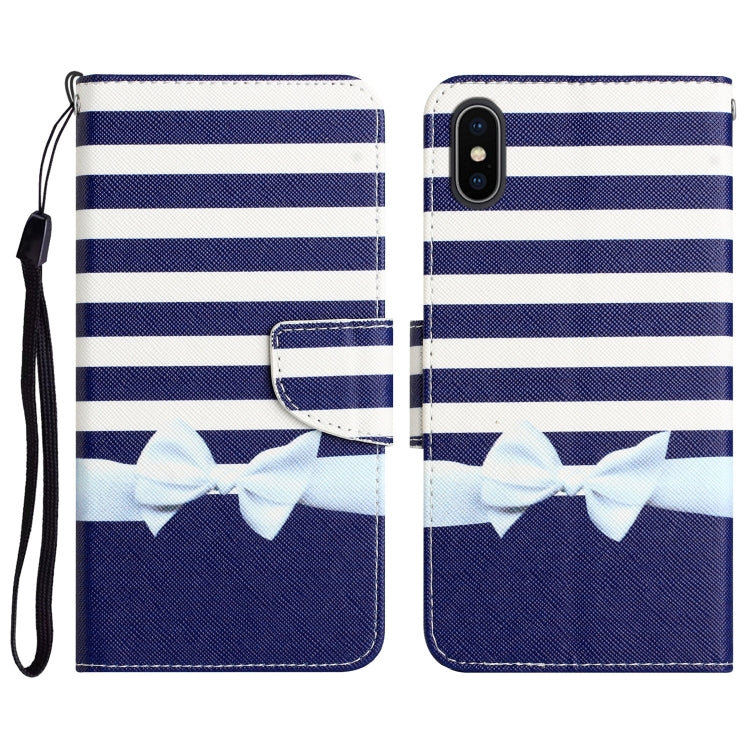 Colored Drawing Leather Phone Case, For iPhone XS Max
