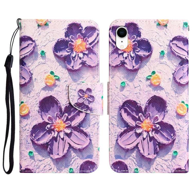 Colored Drawing Leather Phone Case, For iPhone X