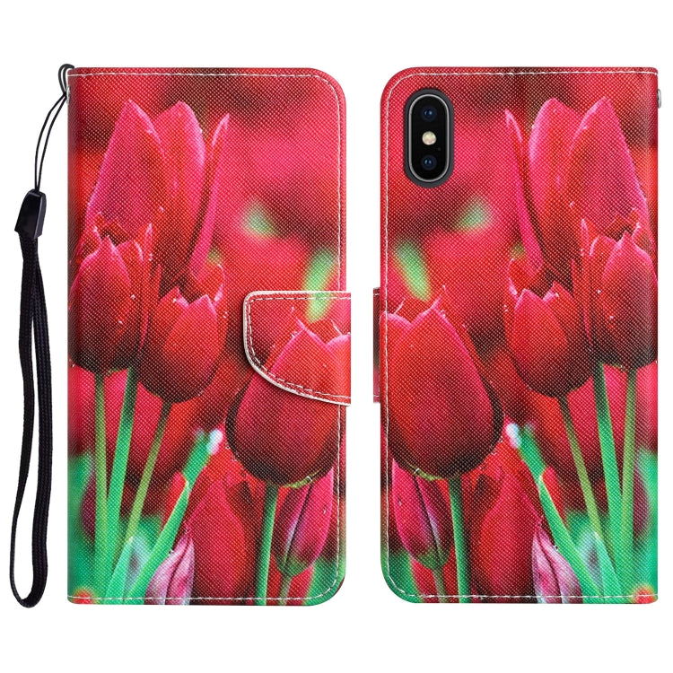 Colored Drawing Leather Phone Case, For iPhone 7 / 8