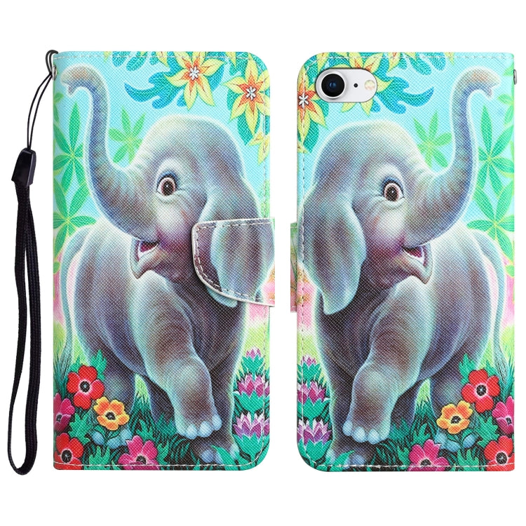 Colored Drawing Leather Phone Case, For iPhone 7 / 8