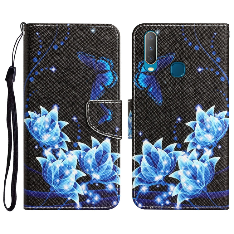 Colored Drawing Leather Phone Case, For vivo Y17 / Y12