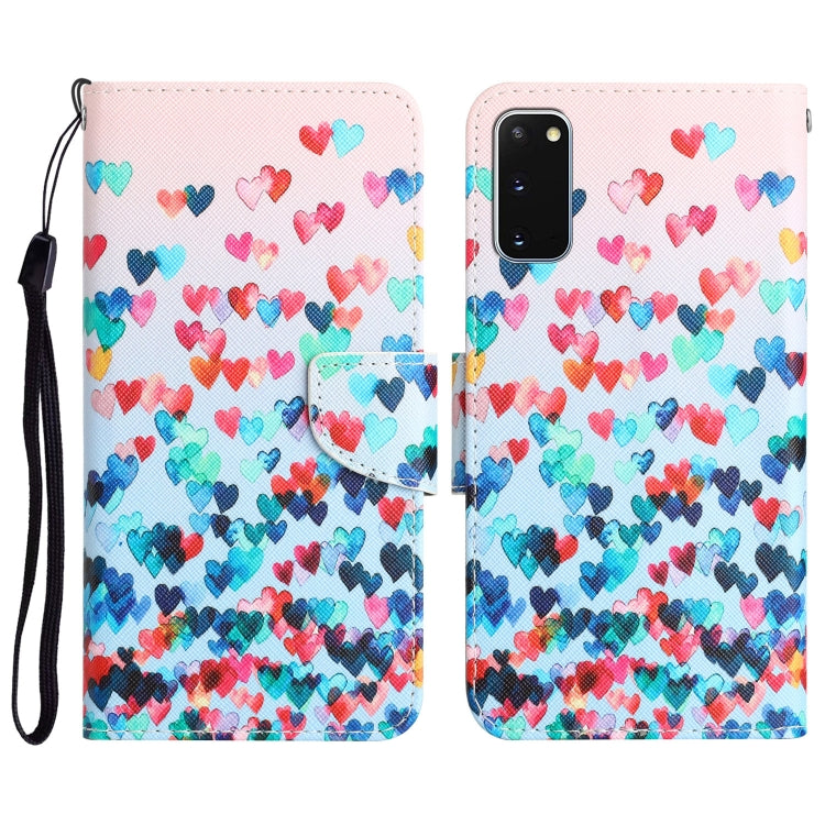 Colored Drawing Leather Phone Case, For Samsung Galaxy S20
