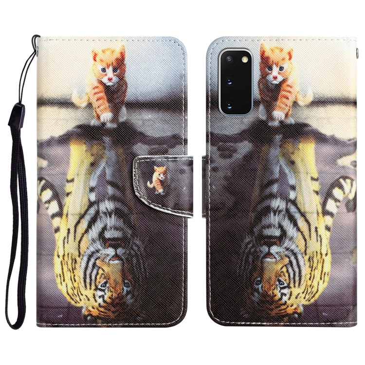 Colored Drawing Leather Phone Case, For Samsung Galaxy S20