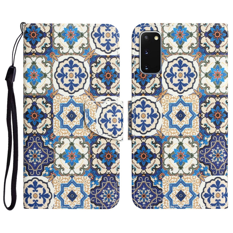 Colored Drawing Leather Phone Case, For Samsung Galaxy S20