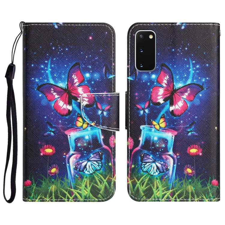 Colored Drawing Leather Phone Case, For Samsung Galaxy S20