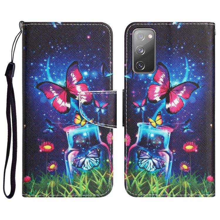 Colored Drawing Leather Phone Case, For Samsung Galaxy S20 FE