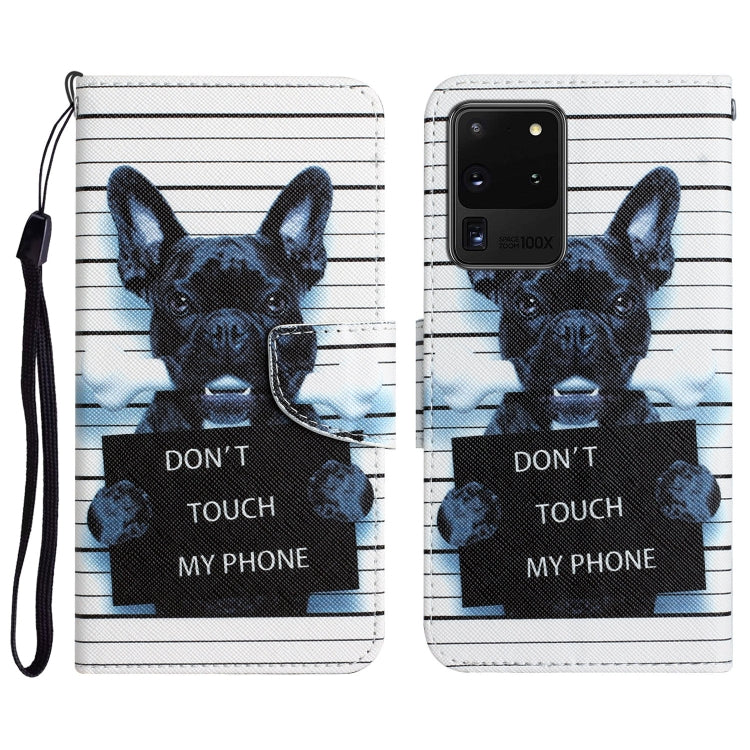 Colored Drawing Leather Phone Case, For Samsung Galaxy S20 Ultra