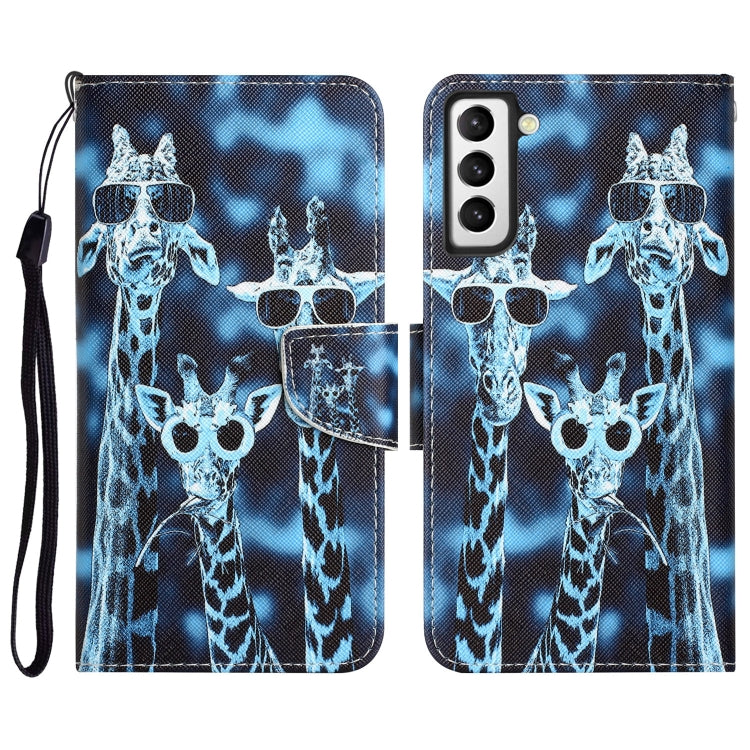 Colored Drawing Leather Phone Case, For Samsung Galaxy S21 5G