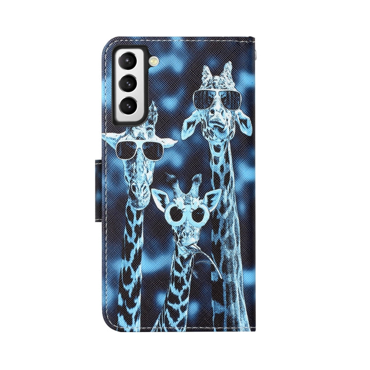 Colored Drawing Leather Phone Case, For Samsung Galaxy S21 5G