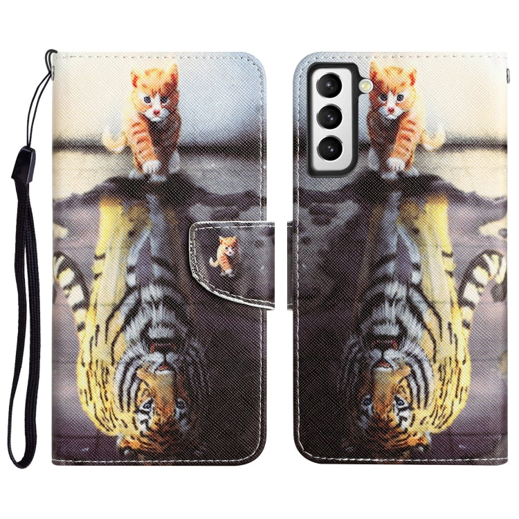 Colored Drawing Leather Phone Case, For Samsung Galaxy S21 5G