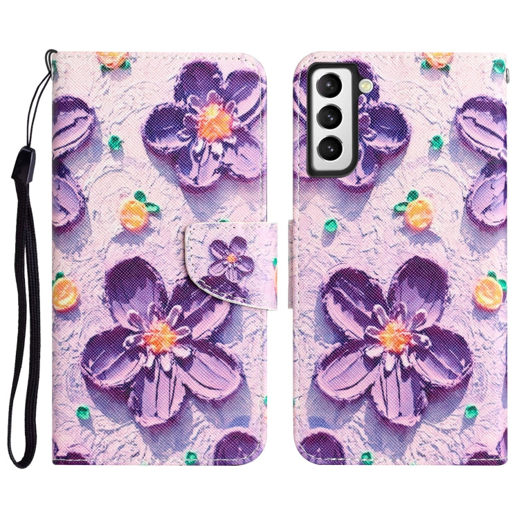 Colored Drawing Leather Phone Case, For Samsung Galaxy S21 5G