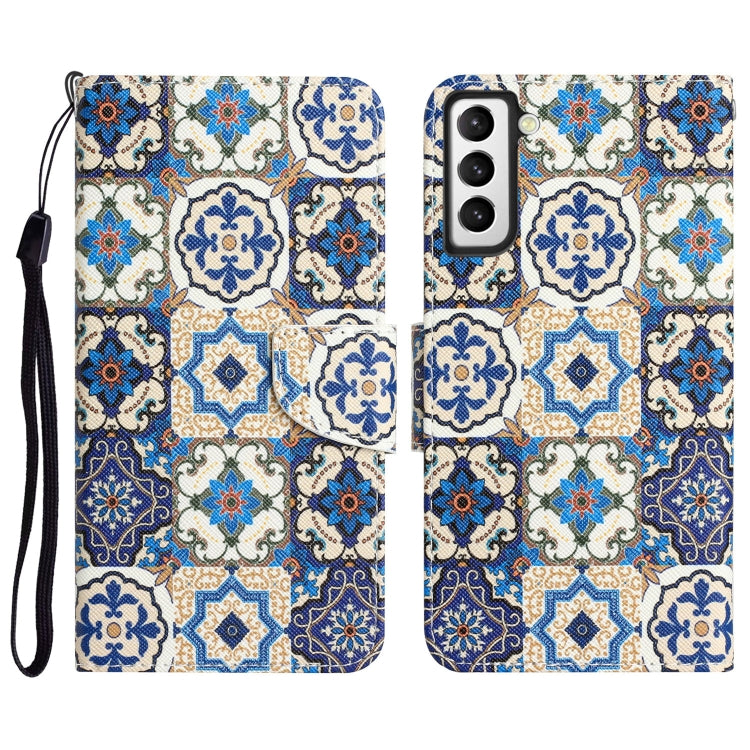Colored Drawing Leather Phone Case, For Samsung Galaxy S21 5G