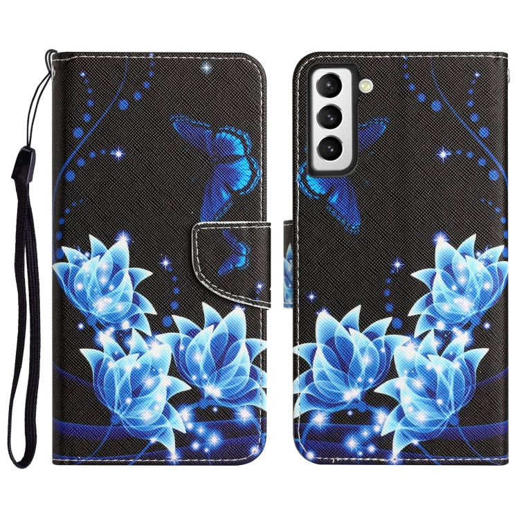 Colored Drawing Leather Phone Case, For Samsung Galaxy S21 FE 5G