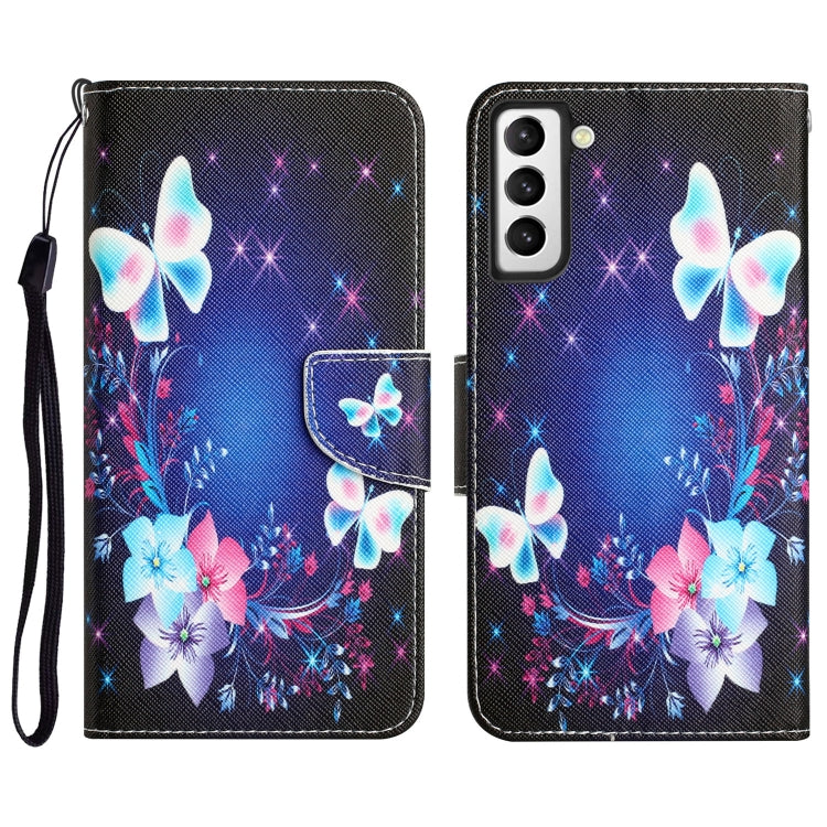 Colored Drawing Leather Phone Case, For Samsung Galaxy S21 FE 5G