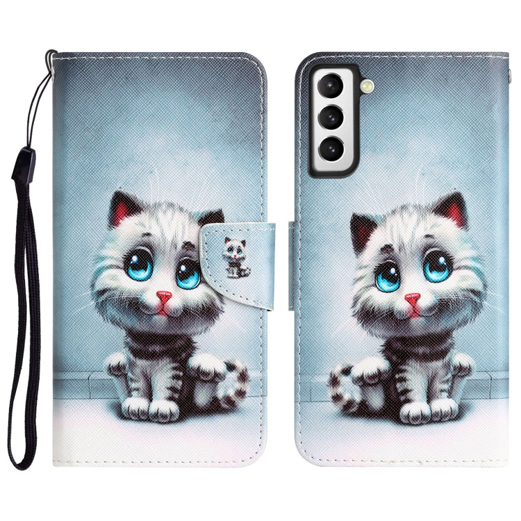 Colored Drawing Leather Phone Case, For Samsung Galaxy S21+ 5G