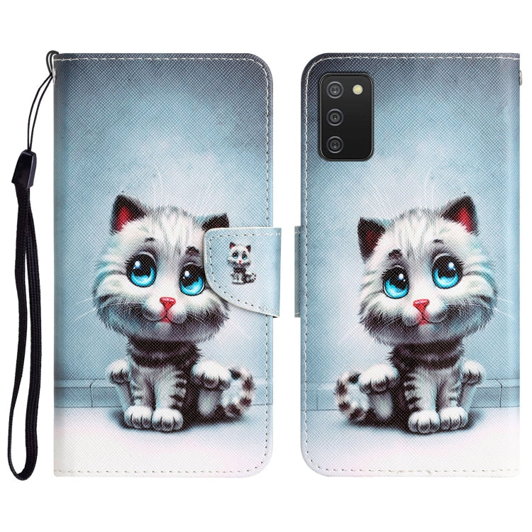 Colored Drawing Leather Phone Case, For Samsung Galaxy A02s