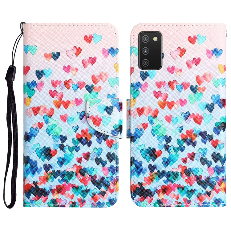 Colored Drawing Leather Phone Case, For Samsung Galaxy A02s