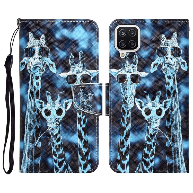 Colored Drawing Leather Phone Case, For Samsung Galaxy A12