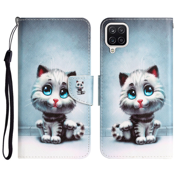 Colored Drawing Leather Phone Case, For Samsung Galaxy A12