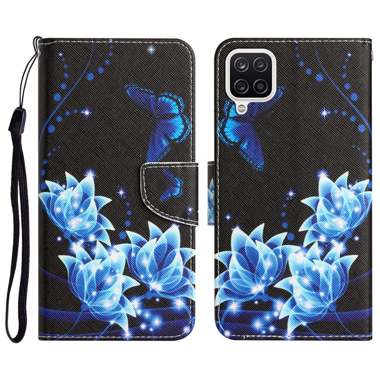 Colored Drawing Leather Phone Case, For Samsung Galaxy A12