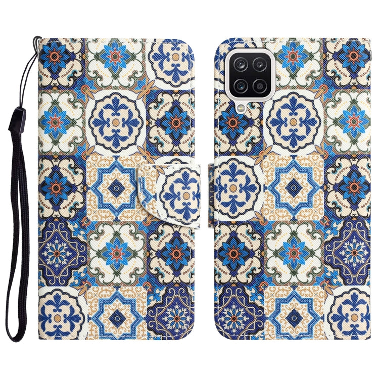 Colored Drawing Leather Phone Case, For Samsung Galaxy A12