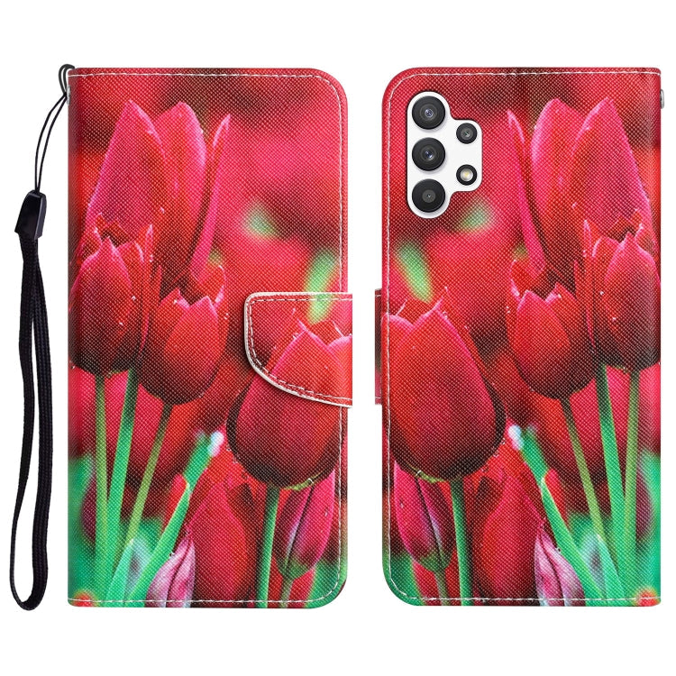 Colored Drawing Leather Phone Case, For Samsung Galaxy A13 4G