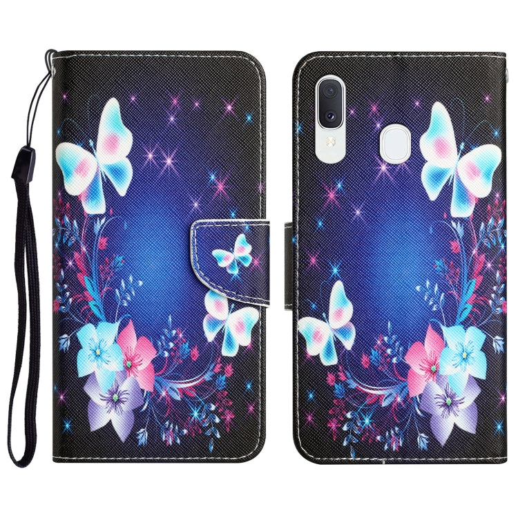 Colored Drawing Leather Phone Case, For Samsung Galaxy A20e