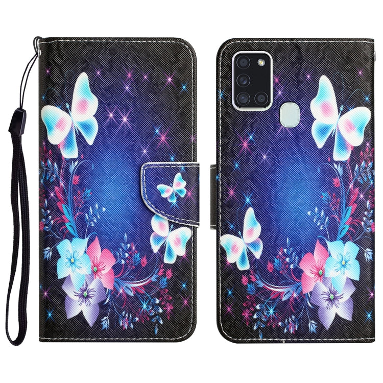 Colored Drawing Leather Phone Case, For Samsung Galaxy A21s