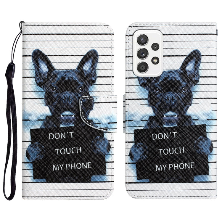 Colored Drawing Leather Phone Case, For Samsung Galaxy A23