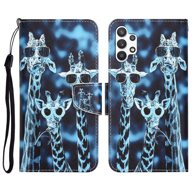 Colored Drawing Leather Phone Case, For Samsung Galaxy A32 5G