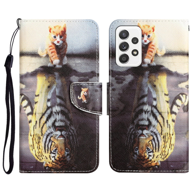 Colored Drawing Leather Phone Case, For Samsung Galaxy A33 5G
