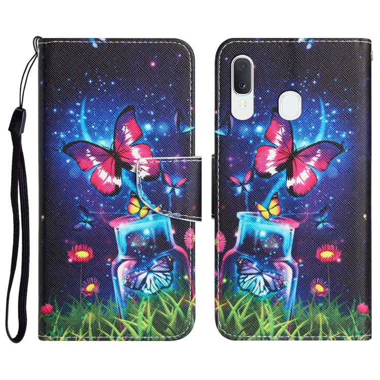 Colored Drawing Leather Phone Case, For Samsung Galaxy A40